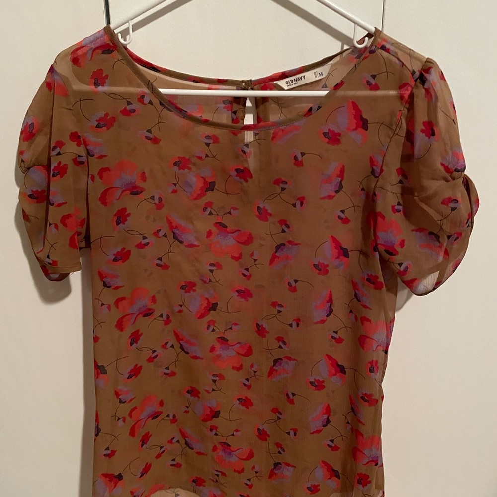 Floral old navy blouse